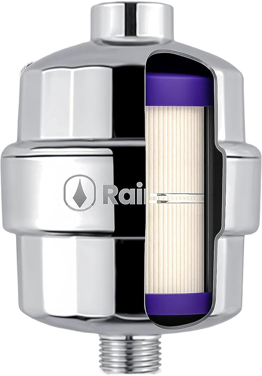 Bossa Showerhead Filter for Hard Water – Removes Toxic Chemicals, Chlorine & Heavy Metals | Mircron-level | High-Pressure, Anti-Clog | Leak-Proof Shower Filter | Easy Installation | Fits ½" IPS Arms