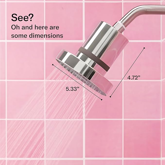 THE JOLIE FILTERED SHOWERHEAD | Clinically Tested, High Pressure Shower Filter For Healthier Hair & Skin | Reduce Hair Shedding, Protect Colored Hair, Soothe Dry Skin, Reduce Dandruff (New Jet Black)