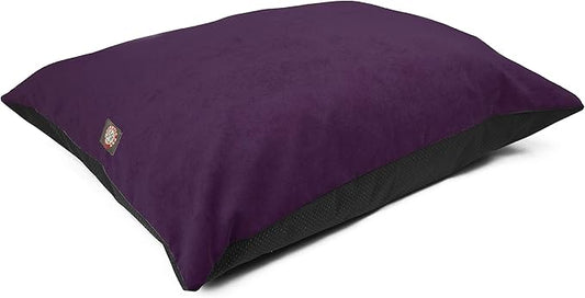 Majestic Pet Rectangle Medium Dog Bed Washable – Non Slip Comfy Pet Bed – Dog Crate Bed Super Value Pillow Dog Bed – Dog Kennel Bed for Sleeping - Dog Bed Medium Breed 35 x 28 Inch – Villa Aubergine