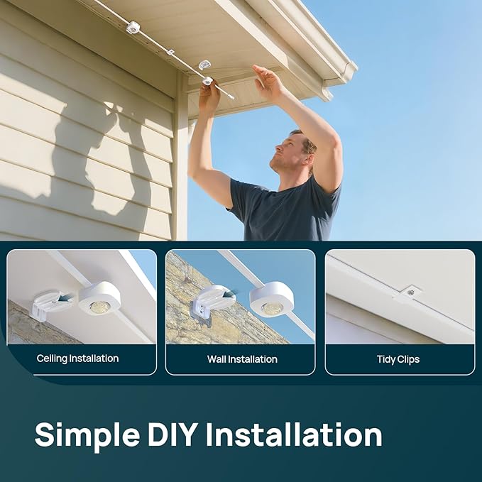 Linkind Permanent Outdoor Lights HP5,Smart AI RGBTW 150ft Christmas Lights, 85 Scenes Modes for Daily Holiday Halloween Decorations,IP67 Waterproof, Compatible with Alexa,Google Assistant