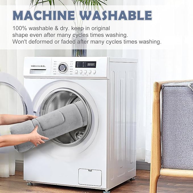 JoicyCo Dog Bed Soft Dog Crate Bed Pad Mat, 48 in Non Slip Bottom Washable Beds for Extra Large Dogs, Pet Bed Mattress Kennel Pad, Clay Gray