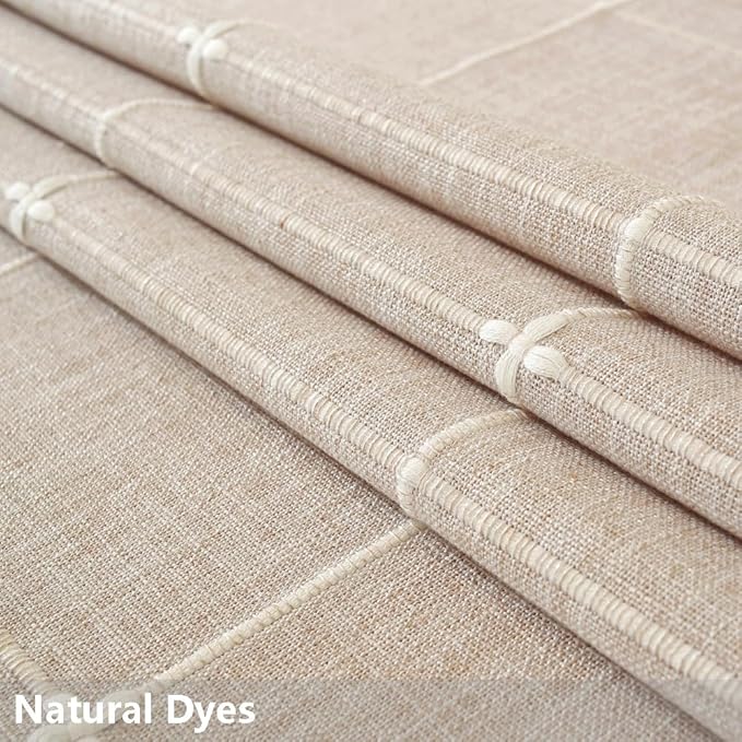 TruDelve Gray Cloth Tablecloths for 6 Foot Rectangle Tables Rustic Cotton Fabric Tablecloth for Kitchen Dining Table Cover(Linen,86"x52",Rectangular)