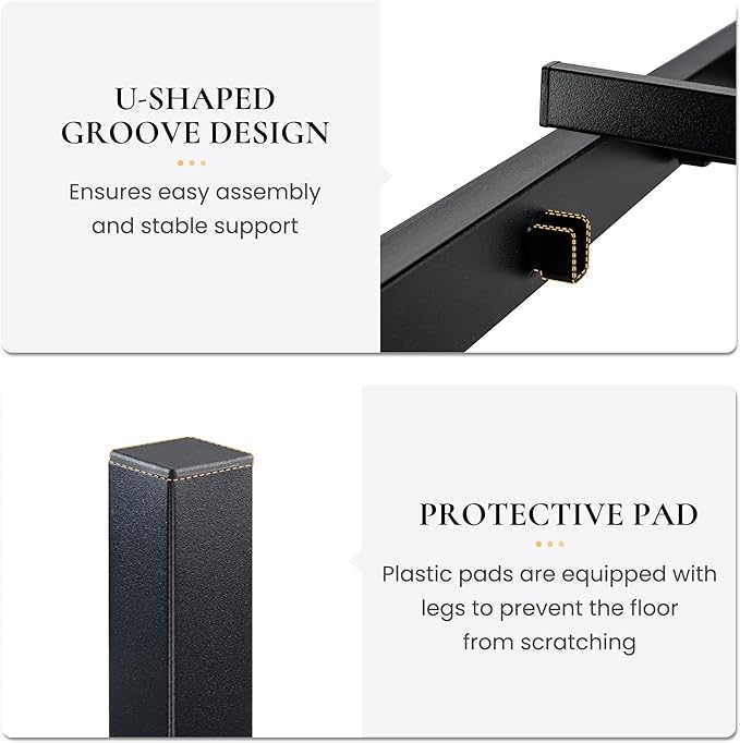 SHA CERLIN 14 Inch Twin Size Metal Platform Bed Frame with Wooden Headboard and Footboard, Mattress Foundation, No Box Spring Needed, Large Under Bed Storage, Heavy Duty Slats Support, Mahogany