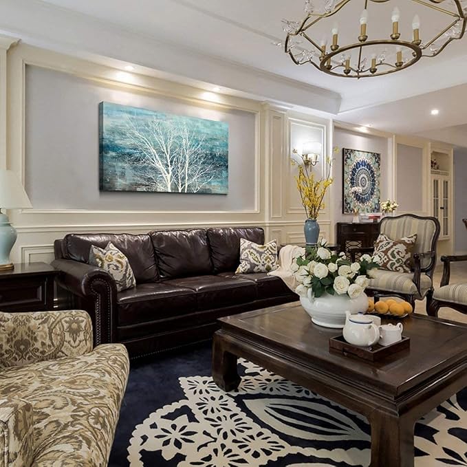 Sxurmtiie abstract landscape bedroom wall art three of life artwork piceure 30inch x60inch modern paintings living room decortaion