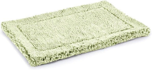 Stoutwool Indestructible Dog Bed - Fluffy Chew Proof Dog Crate Pad - Tough Kennel Pad for Aggressive Chewers - Washable, Ideal for Jumbo Breeds & Fits 54-Inch Crate - 53"x35", Gleam