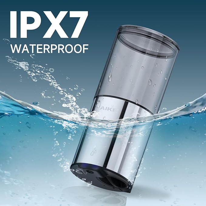 AIKE Automatic Soap Dispenser Wall Mounted for Kitchen and Bathroom, IPX7 Waterproof with Polished Stainless Steel Finish 13.5fl.oz.for Liquid Soap