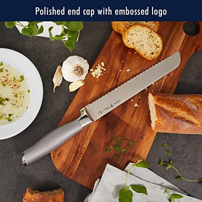 J.A. Henckels International Modernist Kitchen Knife Set with Block, 13-pc, Chef Knife, Knife Sharpener, Utility Knife, Black