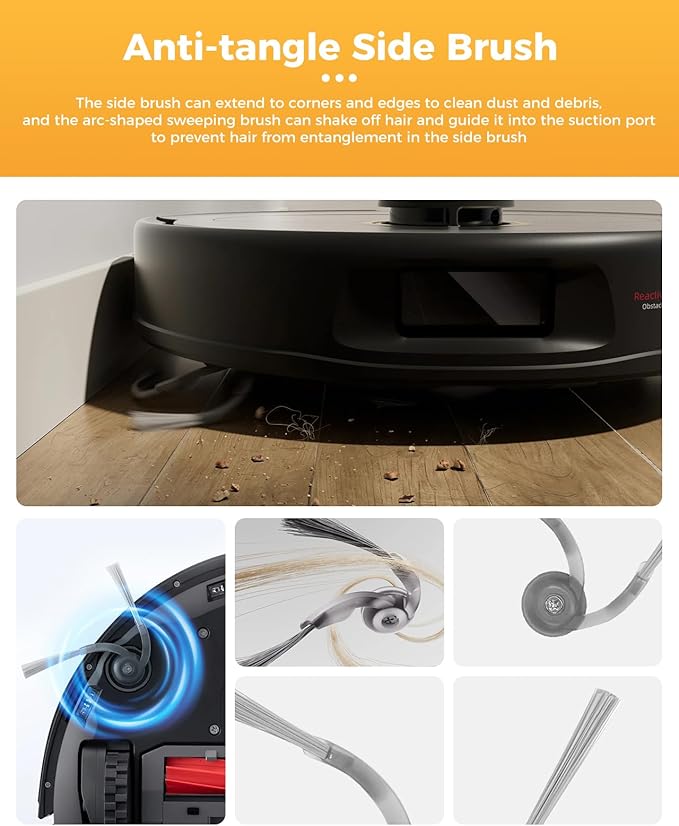 Yivy 29PCS Replacement Kit for Roborock QV 35A/QV 35S/QR 598/QR 798 Robot Vacuum Cleaner.2 Main Brushes 6 Dust Bags 4 HEPA Filters 6 Side Brushes 8 Mop Pads 1 Tank Brush 1 Brush 1 Screwdriver