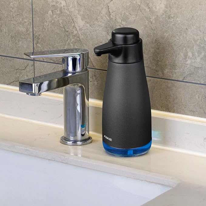 AIKE 15fl.oz Liquid Soap Dispenser for Dish and Hand Soap Matte Black