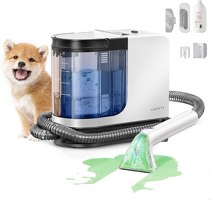 uwant 18Kpa Portable Carpet Cleaner Powerful Suction Upholstery Cleaner Machine for Pet, Spot Cleaner with Specialty Tools Spot Cleaner for Car, Couch, Rug, Sofa, Furniture