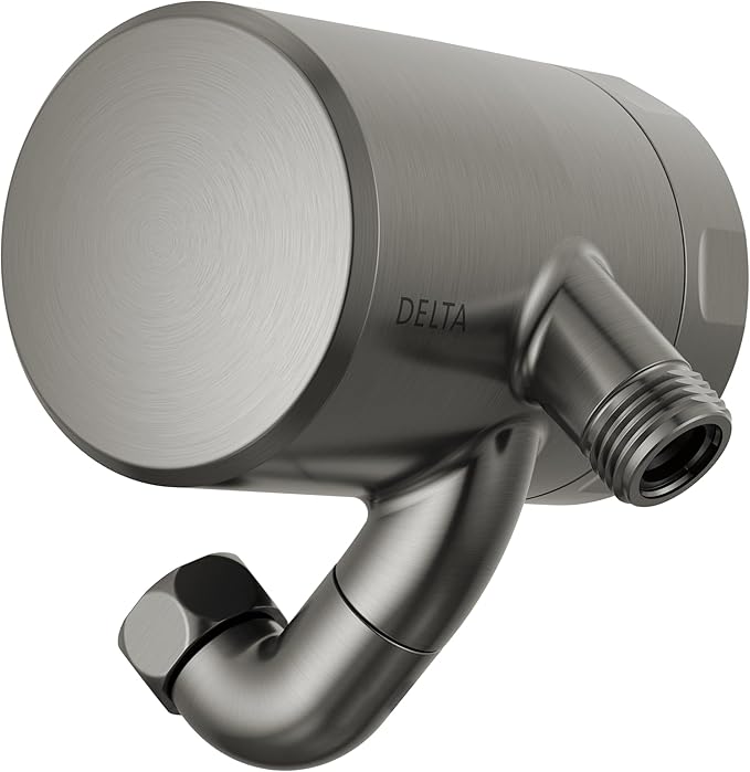Delta Faucet Clarifi Premium Shower Filter Attachment with Filter, Hard Water Shower Filter, Shower Head Filter, Black Stainless 5SF100-KS