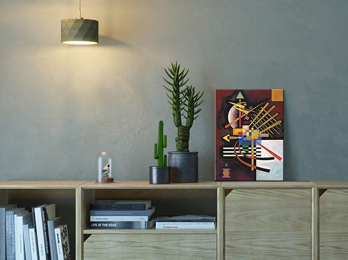 Wieco Art Canvas Prints Above and Left,1925 by Wassily Kandinsky Classic Art Reproductions Canvas Wall Art for Home Decoration