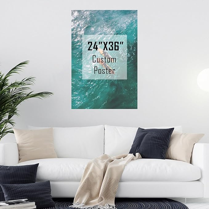 ZXDZSM Personalized Custom Canvas Poster(Unframe,24"X36"): Upload Your Image/Photo - Custom Personalized Photo to Poster Printing, Wall Art Prints ﻿