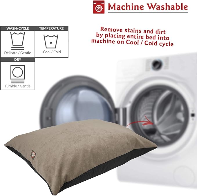 Majestic Pet Non-Slip Comfy Vintage Rectangle Dog Bed, Medium Breed - 35 x 28 Inch