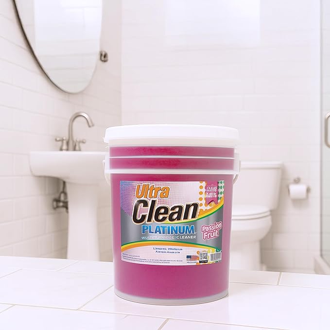 Ultra Clean Platinum Multipurpose Cleaner, Non-Abrasive and Bleach-Free, for Kitchen Counters, Bathroom Floors and Garage Spaces, Passion Fruit, 5 Gal