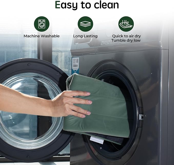 BALANCE Dog Crate Bed, Orthopedic Dog Bed Pad with Waterproof Liner, Washable Crate Foam Pet Mat for Large, Medium, Puppy Dogs Breeds, Mint Leaf, 48"x30"x2"