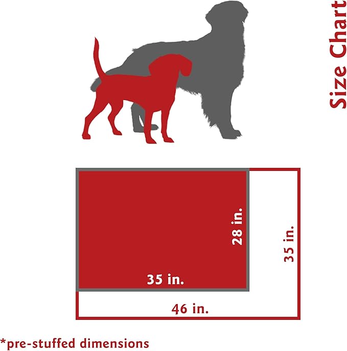 Majestic Pet Rectangle Medium Dog Bed Washable – Non Slip Comfy Pet Bed – Dog Crate Bed Super Value Pillow Dog Bed – Dog Kennel Bed for Sleeping - Dog Bed Medium Breed 35 x 28 Inch – Aruba Orange