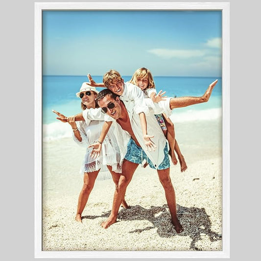 wall26 Custom Framed Poster Wall Art for Living Room, Bedroom Canvas Prints for Home Decoration Ready to Hang - 11"x14" White