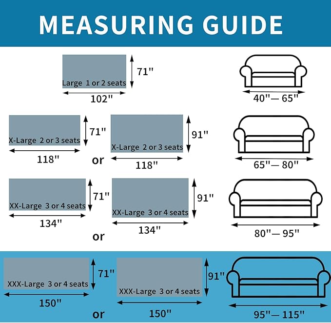 HAOMAIJIA Non Slip couch cover sofa covers for 3 cushion couch Washable sectional couch covers for Dogs pet Furniture Protector Couch Cover Blanket for Living Room (Off white, 91"x150")