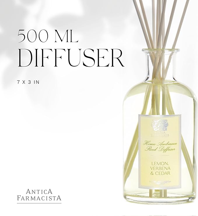 Antica Farmacista Home Ambiance Diffuser,Verbena and Cedar,16.9 Fl Oz