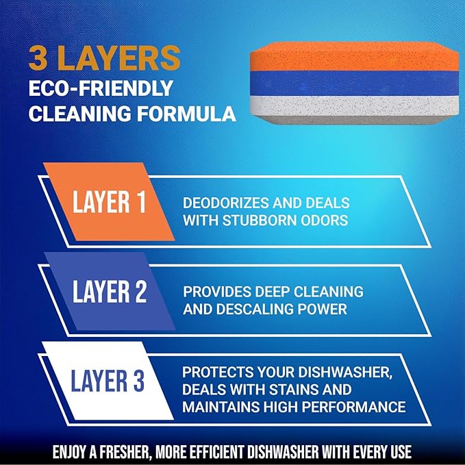 Washing Machine Cleaner Tablets Front Loader 28 Pack & Dishwasher Cleaner Deodorizer Descaler Tablets 28 Pack Bundle - 1 Plus Year Supply - Septic Safe Eco Friendly Formula