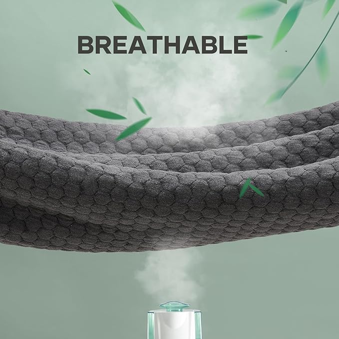 OhGeni 100% Waterproof Mattress Protector, Twin-Gray Size Mattress Pad, Fits 6"-20" Mattresses with Deep Pocket, Cooling, Breathable Fitted Sheets, Soft Bed Cover, Noiseless, Machine Washable