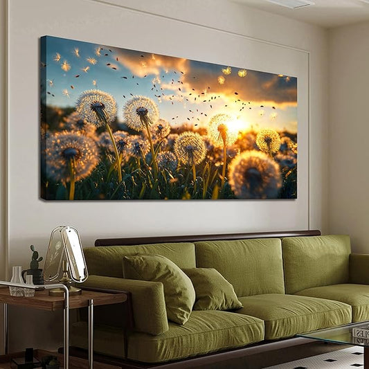 Canvas Wall Art Decor White Modern Large Wall Art Canvas Prints Artwork Floral Canvas Wall Art Pictures For Living Room Decorations Paintings Artwork For Walls Bedroom Office Wall Decor 24 × 48 Inch