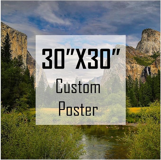 ZXDZSM Personalized Custom Canvas Poster(Unframe,30"X30"): Upload Your Image/Photo - Custom Personalized Photo to Poster Printing, Wall Art Prints ﻿