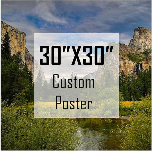 ZXDZSM Personalized Custom Canvas Poster(Unframe,30"X30"): Upload Your Image/Photo - Custom Personalized Photo to Poster Printing, Wall Art Prints ﻿