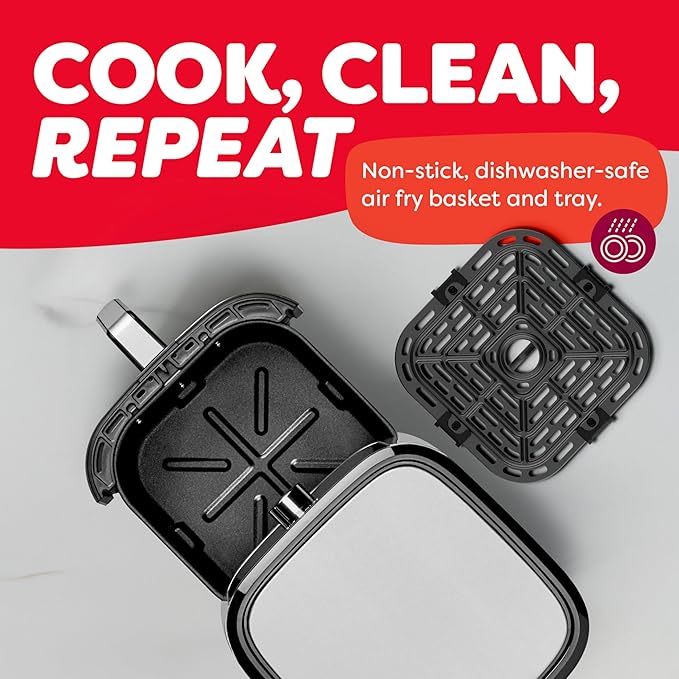 Instant Pot Vortex Plus 6QT XL Air Fryer, 6-in-1, Broils, Dehydrates, Crisps, Roasts, Reheats, Bakes for Quick Easy Meals, 100+ In-App Recipes, Dishwasher-Safe, from the Makers of Instant Pot, Black