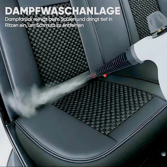 1050W Powerful Steam Cleaner Multi-Surface Sanitizer 8 Accessories Kit for Home Kitchen Bathroom Car Pet Safe Chemical-Free