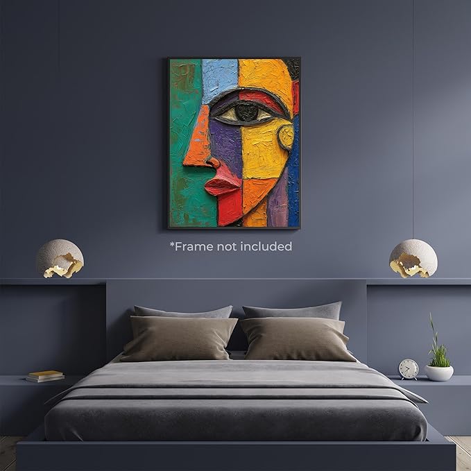 Large Abstract Wall Art - Pablo Picasso Style Print - Picasso Style Poster - Picasso Style Art Print - Pablo Picasso Style Art
