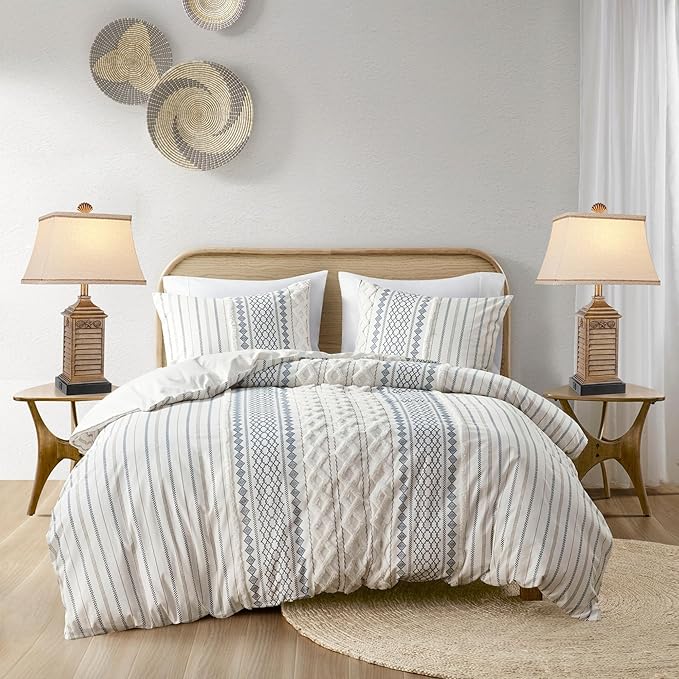 Table Lamps Set of 2 Coastal Beach Living Lamps for Bedroom with Dual USB Ports and One AC Outlet Brown Tropical Nautical Nightstand Bedside Lamps for End Table Home Decor with LED Bulbs