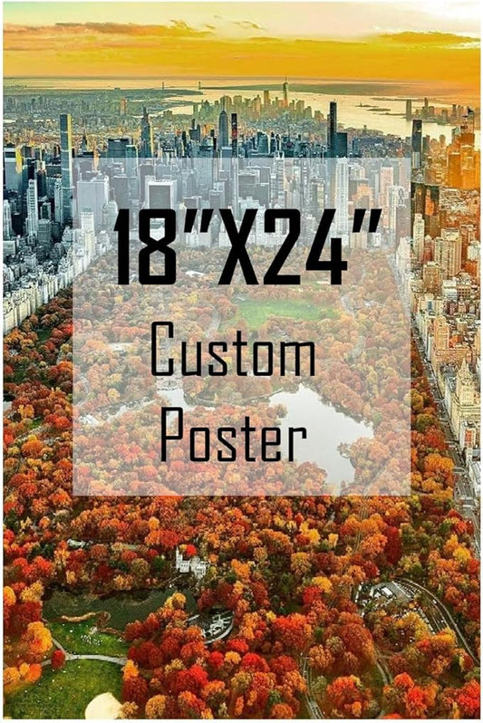 ZXDZSM Personalized Custom Canvas Poster (Unframe,18"X24"): Upload Your Image/Photo - Custom Personalized Photo to Poster Printing, Wall Art Prints ﻿