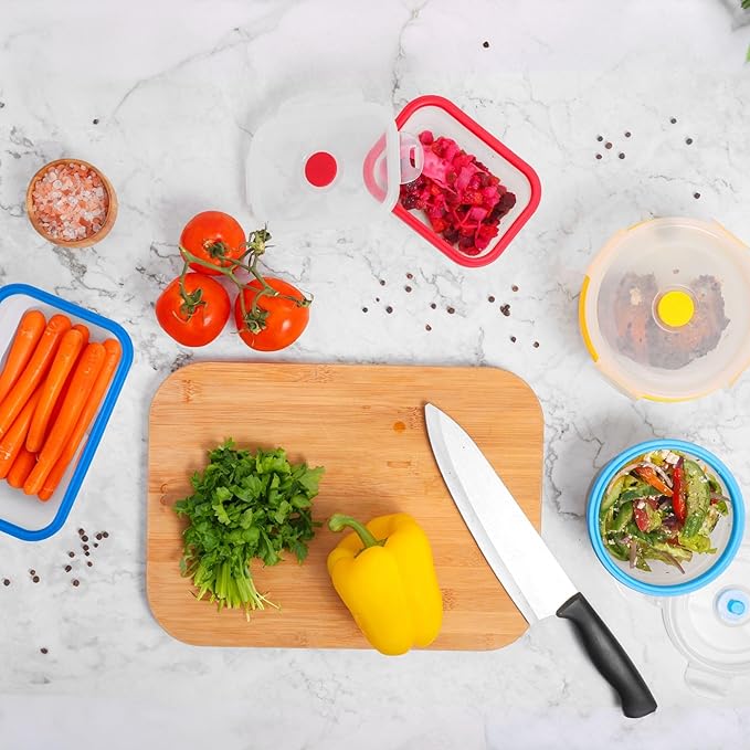 ECOBERI Collapsible Silicone Food Storage Containers, BPA Free, Microwave, Freezer and Dishwasher Safe, Lunch, Meal Prep, Travel, Space-Saving