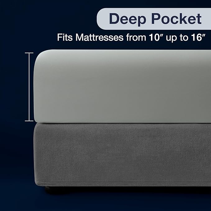 CASUAL LIVING Twin XL Sheets Set 3 Piece Cooling Sheets with 1 Pillowcase Soft Microfiber Hypoallergenic Washable Bed Set Deep Pocket Lightweight Bedding for College Dorm Essentials, Sage Green