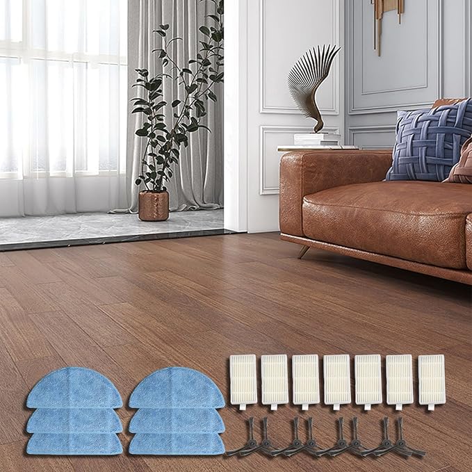 Side Brushes Mop Filter Kit for Zaco V5S Pro V5X for Ilife V5S Pro V5S V5 V3 V3S Vacuum Cleaner Robot Spare Part Home Appliance Vacuum Cleaner Filters Bushes Vacuum Cleaner Filter