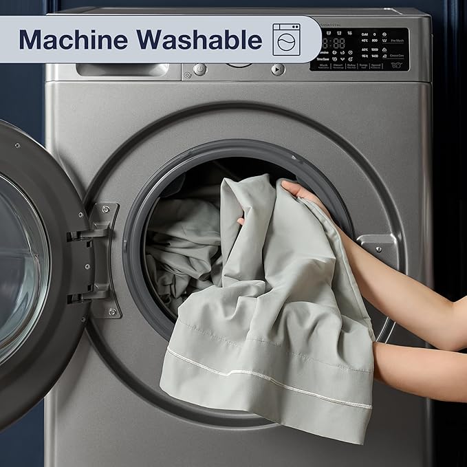 CASUAL LIVING Twin XL Sheets Set 3 Piece Cooling Sheets with 1 Pillowcase Soft Microfiber Hypoallergenic Washable Bed Set Deep Pocket Lightweight Bedding for College Dorm Essentials, Sage Green