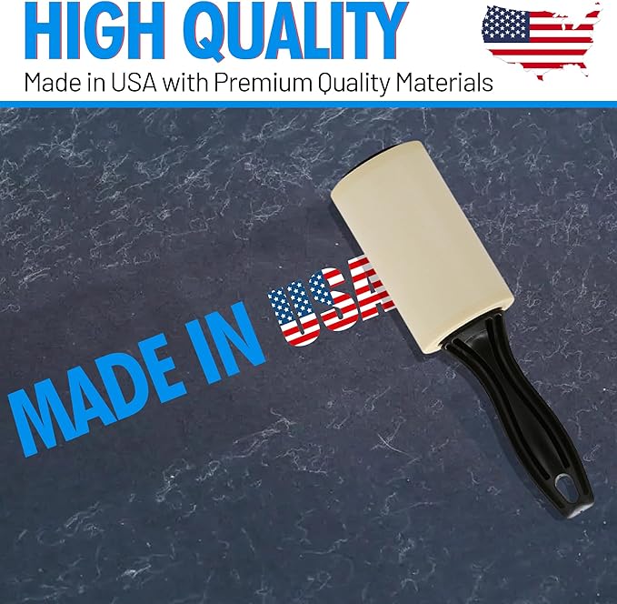 Jumbo Lint Rollers - Extra Sticky Pet Hair Remover for Clothes, Carpet, Furniture & Car - Dog/Cat Hair Lint Remover - 50 Rolls, 3500 Sheets - Easy Peel, Made in USA