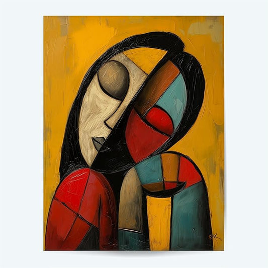 Large Abstract Wall Art - Art Poster Prints - Pablo Picasso Style Prints - Art Posters And Prints - Picasso Style Wall Art, stiker_16