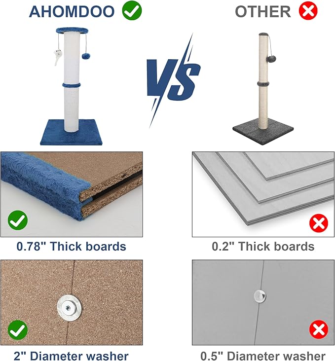 Cat Scratching Post 34 Inches Heavy Duty and Thicker Cat Scratching Post Sisal Rope with Hanging Ball and Mice Scratching Post for Indoor Cats and Adult(Bright Green)