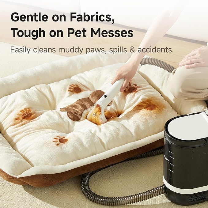 uwant 18Kpa Portable Carpet Cleaner Powerful Suction Upholstery Cleaner Machine for Pet, Spot Cleaner with Specialty Tools Spot Cleaner for Car, Couch, Rug, Sofa, Furniture