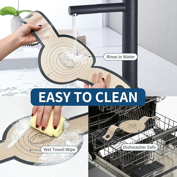 Silicone Bread Sling for Dutch Oven Liners Silicone Baking Mat Reusable Sourdough Bread Baking Supplies with Long Handle Bread Making Tools for Transfer Sourdough (1 Pc Gray Mat)