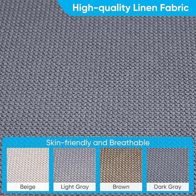 Mjkone 116'' Modular Sectional Sofa, 6-Seat Convertible U-Shaped/L-Shaped Deep Seat Couch with High Density Memory Foam Cushions, Ergonomic Backrests and 2 Movable Ottomans for Living Room, Dark Gray