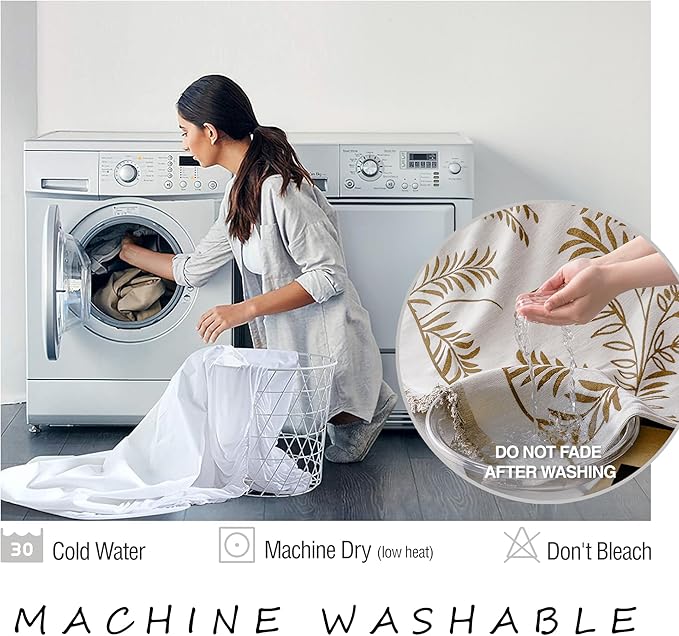 ALIECOM Boho Couch Covers for Sectional Sofa 2 Piece Thick Chenille L Shape Sofa Cover Washable Reversible Couch Cover Blanket Chaise Slipcover Pet Dog Furniture Protector (X-Large, Leaves Coffee)