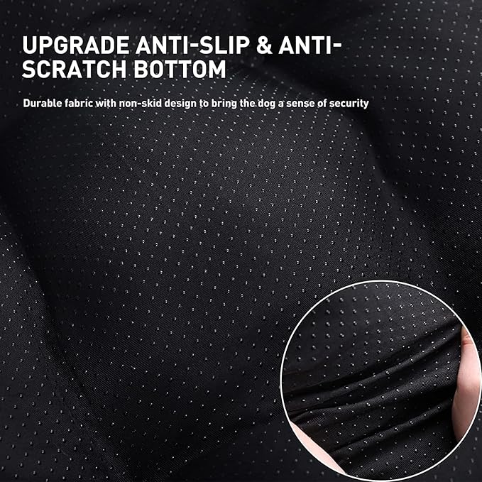 KSIIA Washable Dog Bed Deluxe Plush Dog Crate Beds Comfy Kennel Pad Anti-Slip Pet Sleeping Mat for Large, Jumbo, Medium, Small Dogs Breeds, 35" x 23", Dark Grey