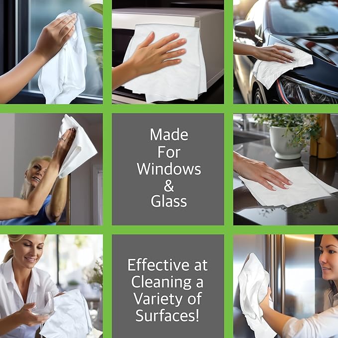 Microfiber Magic Streak Free Cleaning Cloth 3 Pack Clean Any Surface with Just Water Eco Friendly Environmentally Safe Perfect for Window, Mirror, Kitchen, Counters, Appliances, Car, Cycle, TV Screen
