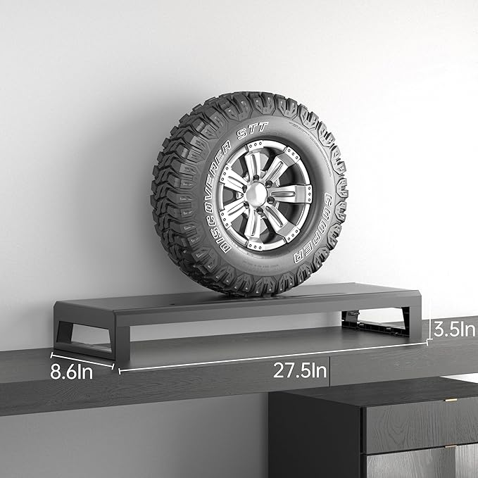 Computer monitor stand Laptop Desk Shelf & Monitor Riser ，27.55 inches long desk riser Monitors/PC/Laptop/Computer Space Saver Organizer (Basic Version, 700mm)