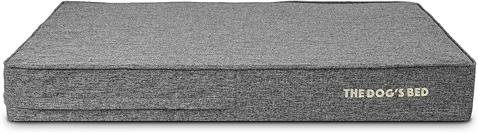 The Dog’s Bed Orthopedic Memory Foam Dog Bed, XL Grey Linen, Pain Relief for Arthritis, Hip & Elbow Dysplasia, Post Surgery, Lameness, Calming, Waterproof Washable Covers