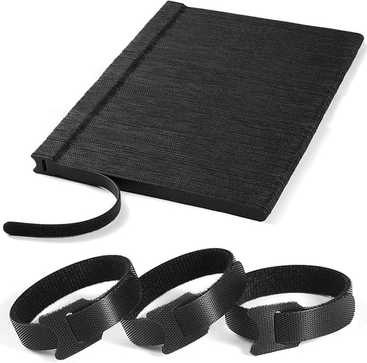 200 PCS 8 Inches Reusable Cable Ties | Adjustable Cord Wraps, Cable Straps | Hook & Loop Cord Organizer, Cable Management
